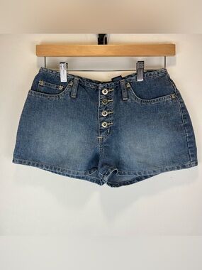 R21 Button Fly Jean Shorts